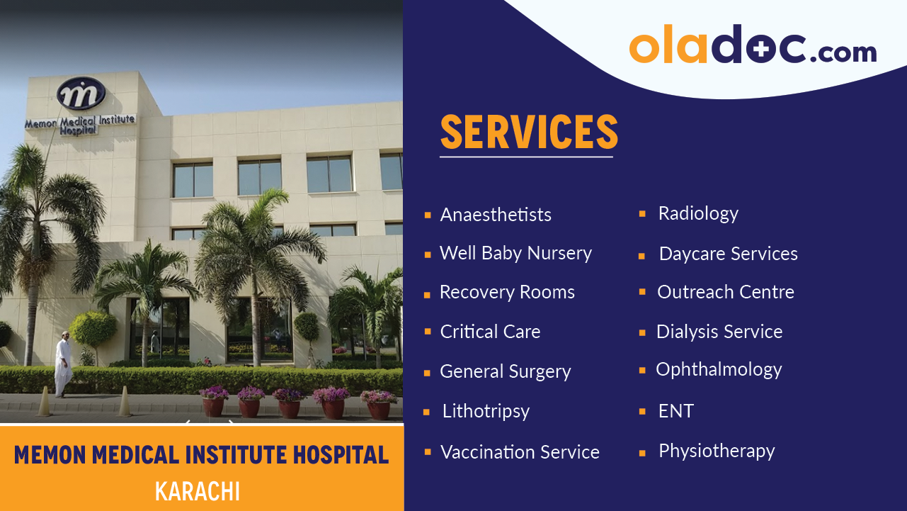 Services Offered by Memon Medical Institute Hospital Karachi
